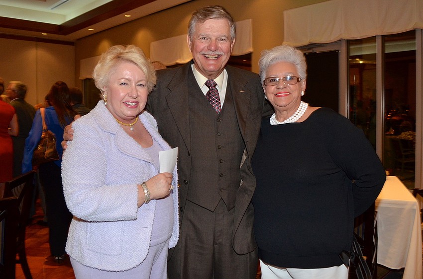 Carol Sawyer, John Harrison Jr. and Cynthia Crowe
