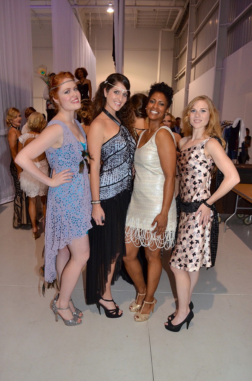 Models Ali Pruitt, Rachel Rossi, Sabra Pacheco and Colleen Yuskaitis