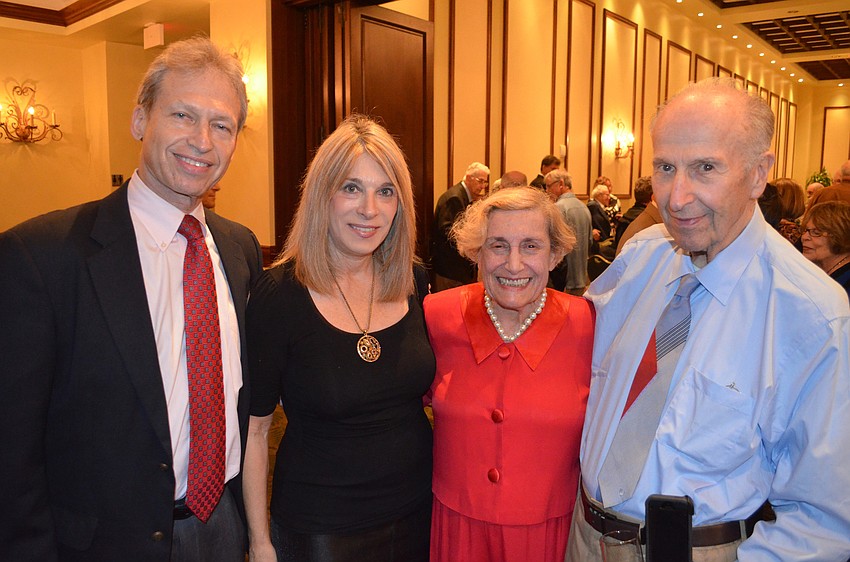 Isaac and Vivien Kalvaria with Lillian and Robert Brent