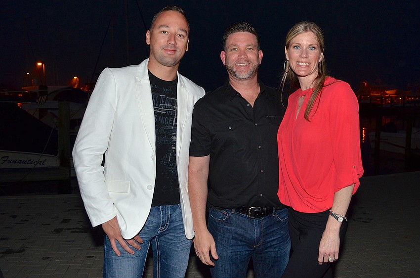 Adam Cole with Stephan and Heather Kacprzyk