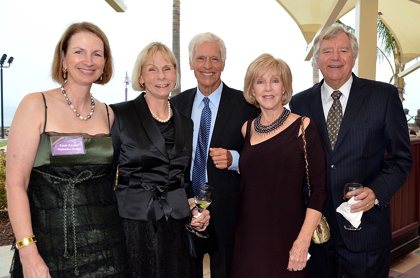 Anne Essher, Fran Fergusson and John Bradbury with Susan and Tim Clarke