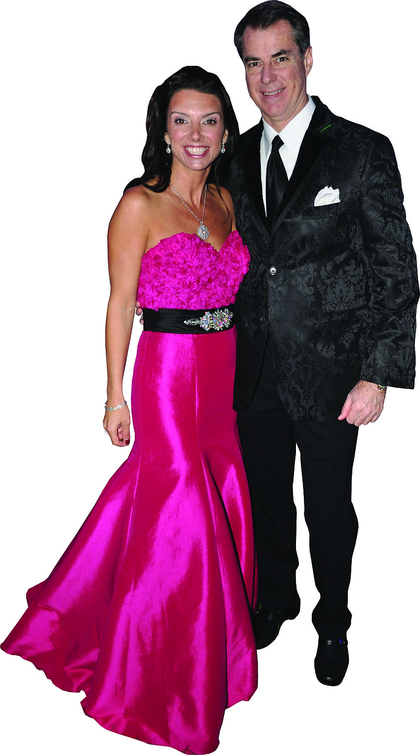 Aimee and Chris Cogan at New College Foundation's Inaugural Ball Feb. 16, at New College of Florida.