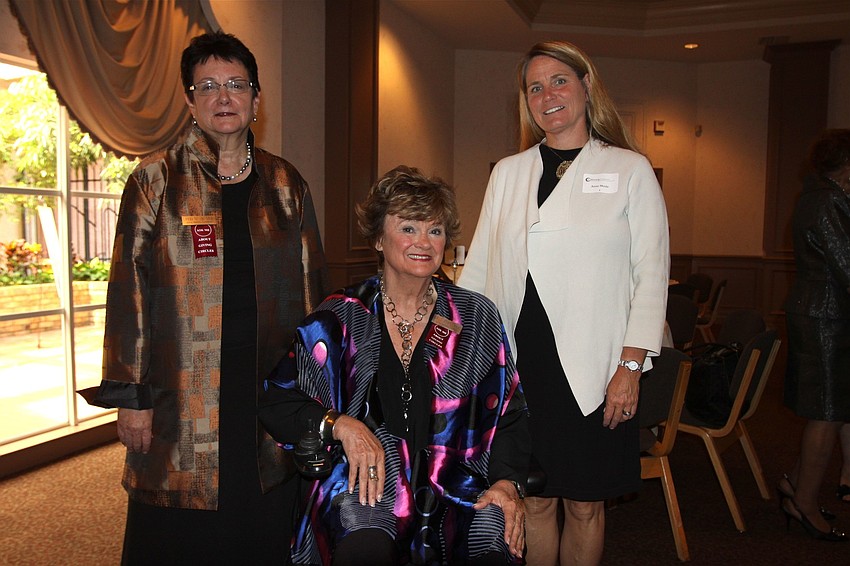 Chairwoman Linda de Mello, Dr. Susan Olson and Anne Mosle