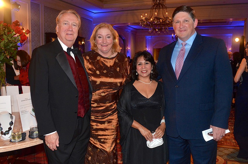 Nick and Cathy Sardelis with Angelica and Dale Wolf