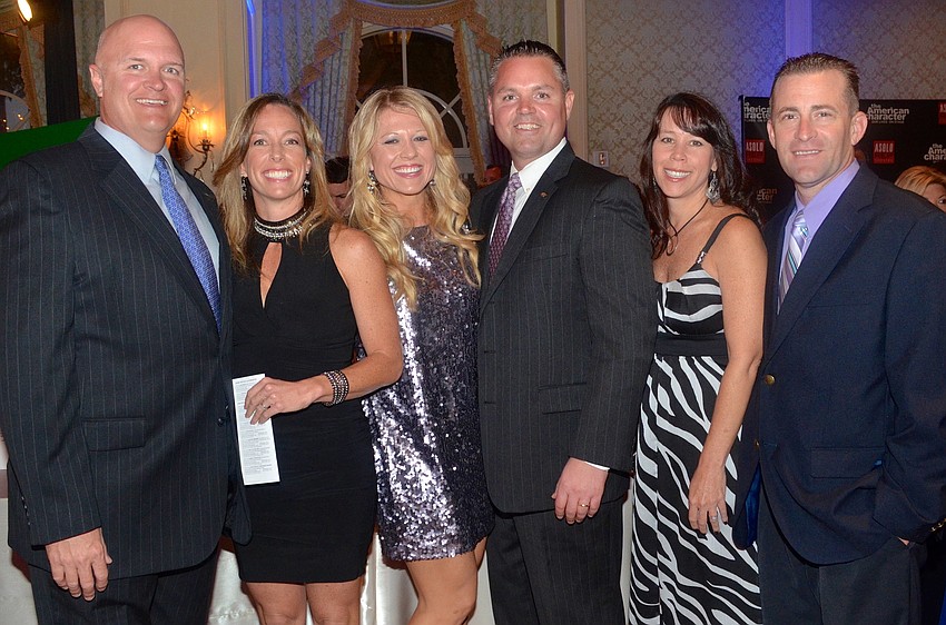 Brian and Stephanie Wiles, Tricia and John Rudd and Christina and Adam Phillips