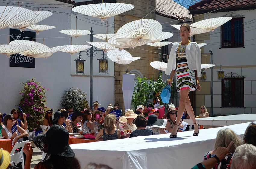 The best of Saks Fifth Avenue Spring 2014 fashions were modeled at Couture in the Courtyard.