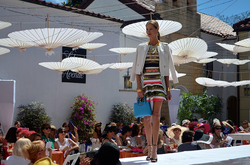 The best of Saks Fifth Avenue Spring 2014 fashions were modeled at Couture in the Courtyard.