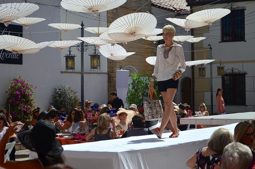 The best of Saks Fifth Avenue Spring 2014 fashions were modeled at Couture in the Courtyard.