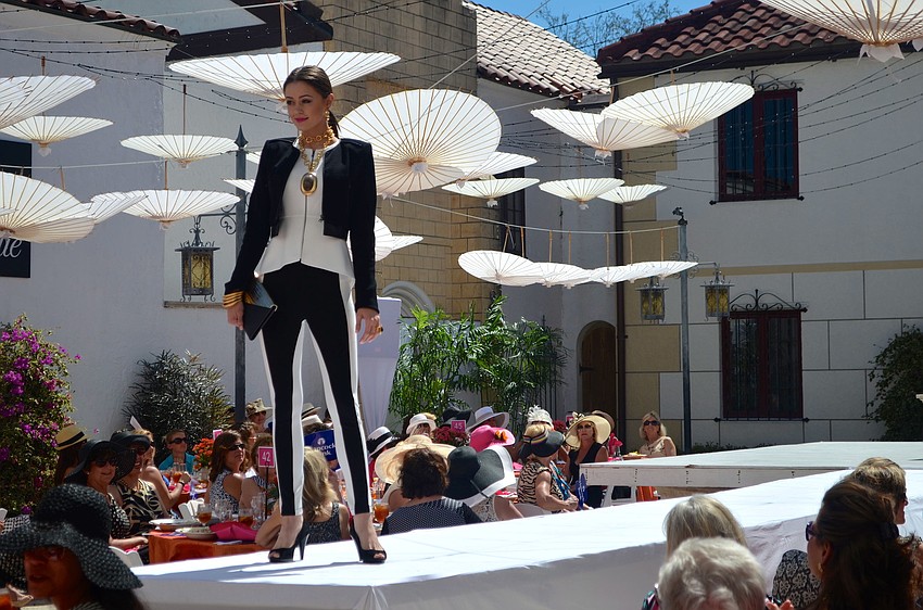 The best of Saks Fifth Avenue Spring 2014 fashions were modeled at Couture in the Courtyard.