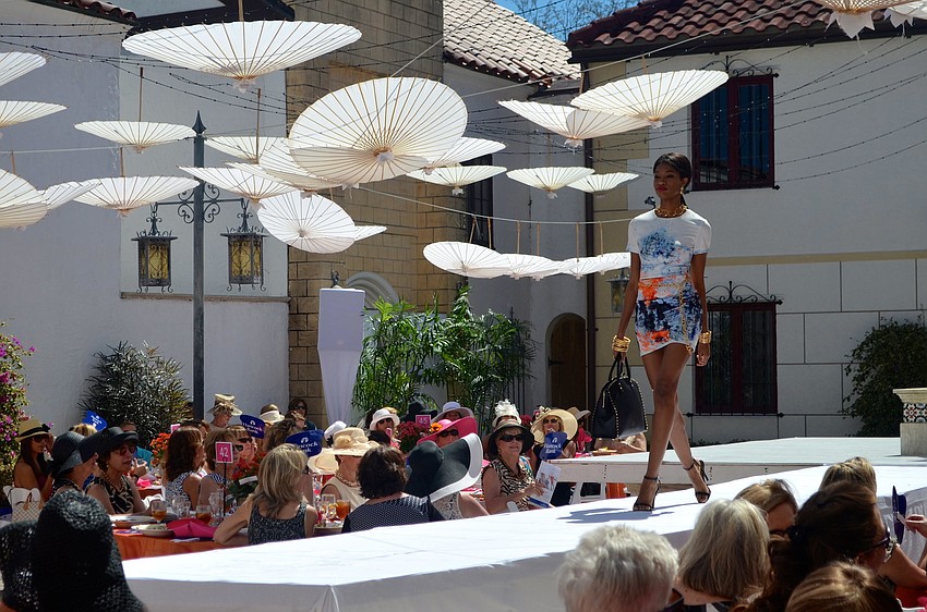 The best of Saks Fifth Avenue Spring 2014 fashions were modeled at Couture in the Courtyard.