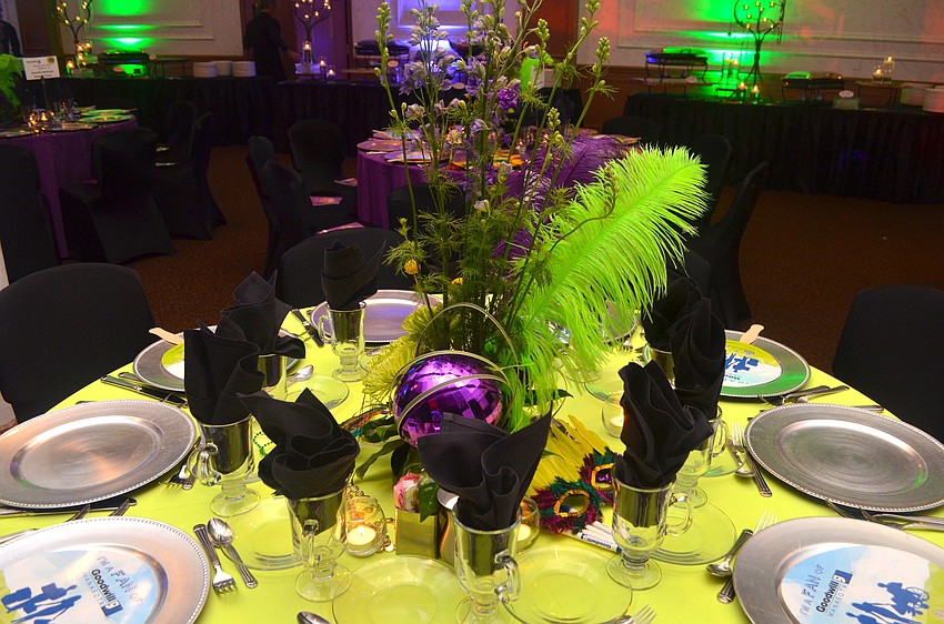 The dÃ©cor at Goodwill Manasotaâ€™s â€˜Countdown to Mardi Grasâ€™