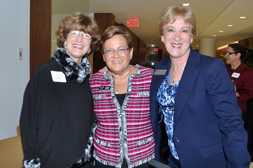 Caroline Adams, Jocelyn Stevens and Anne Garlington