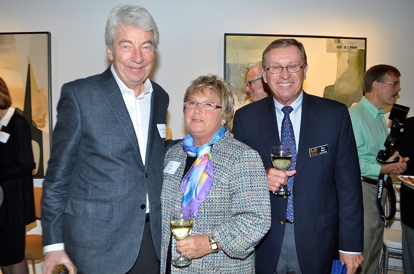 Featured artist Jean-Philippe Collard with Meg and Tom Ryan