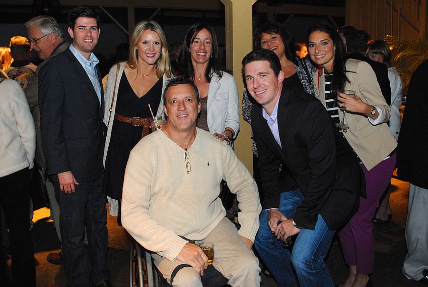 Austin Boyd, Molly Morrison, Tim and Nathalie Boyle, Kim Brunner and Kyle and Regina Wood