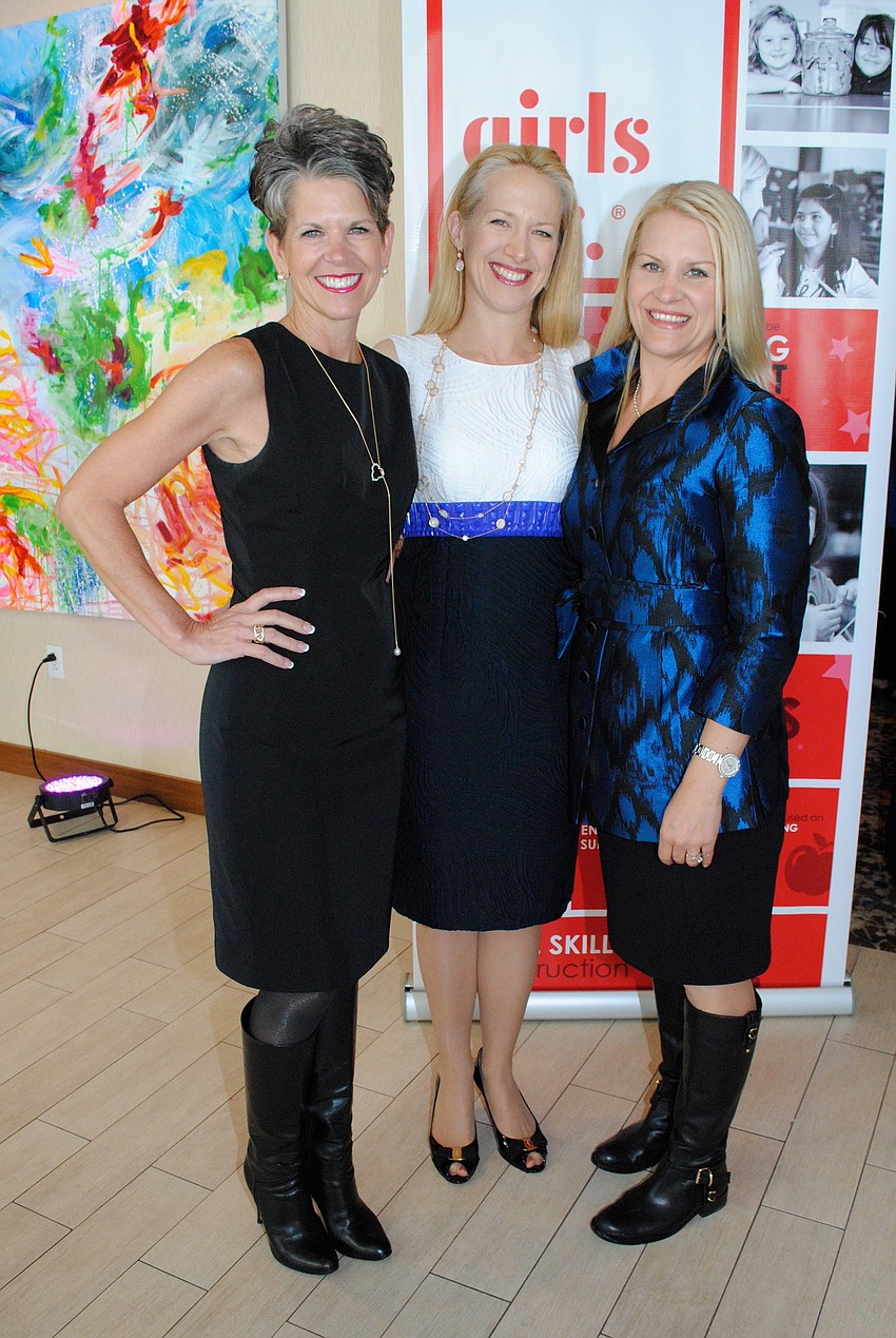 Sally Schule, Honoree Ariane Dart and Johanna Gustafsson