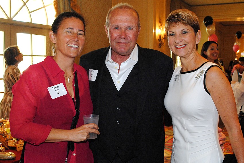 Leslie and John East with Marian Dodson