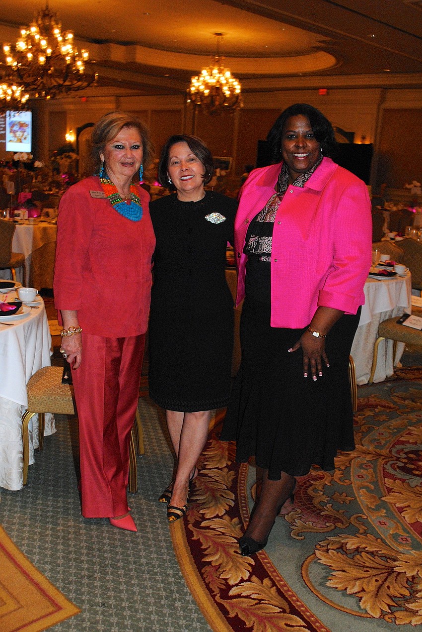 Renee Hamad, Chairwoman Kathy Coffey and Valerie Goddard
