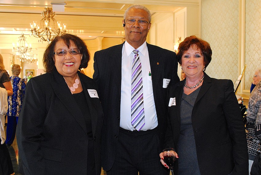 Josephine and Ronald Hubbard with Mary LeMay