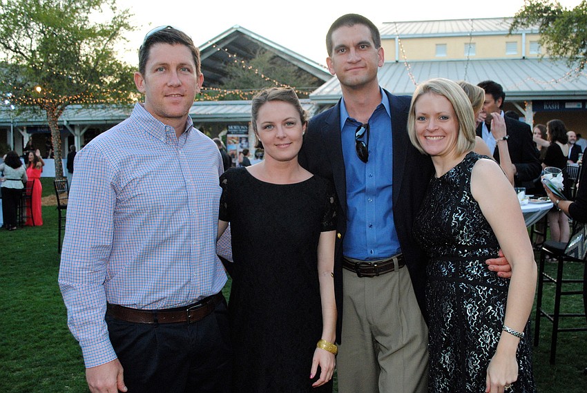Robbie Gronbach and Claire Geiger with Nathan and Bethany Carr
