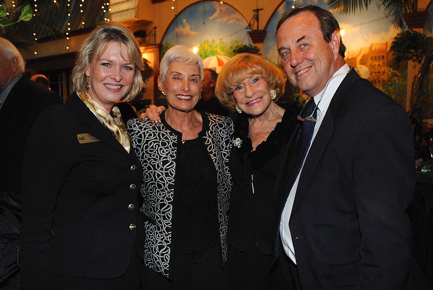 Veronica Brady, Carol Green, Flori Roberts and Tom Waters