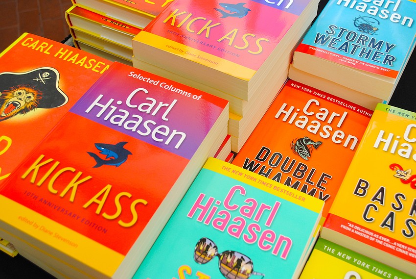 Carl Hiaasen was the featured author at Library Foundation for Sarasota Countyâ€™s 2014 Author Luncheon.