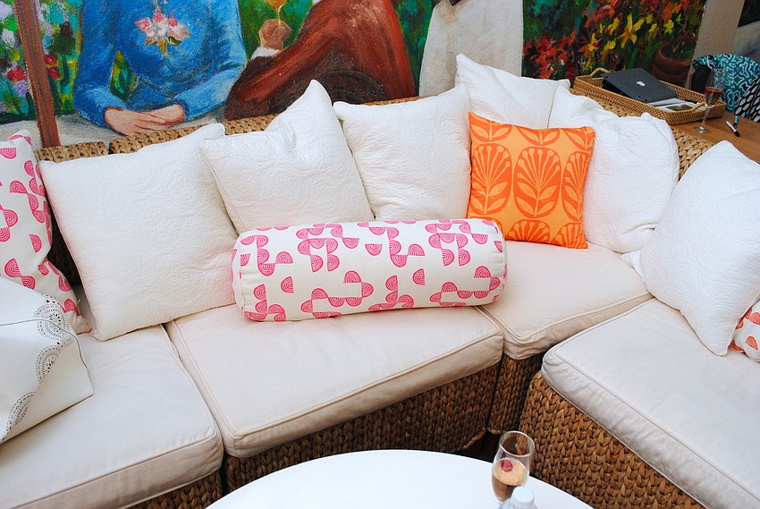 Sigrid Olsen home dÃ©cor was brought into the courtyard at Michaelâ€™s On East for guests to lounge during social hour at Seaside Serenity.