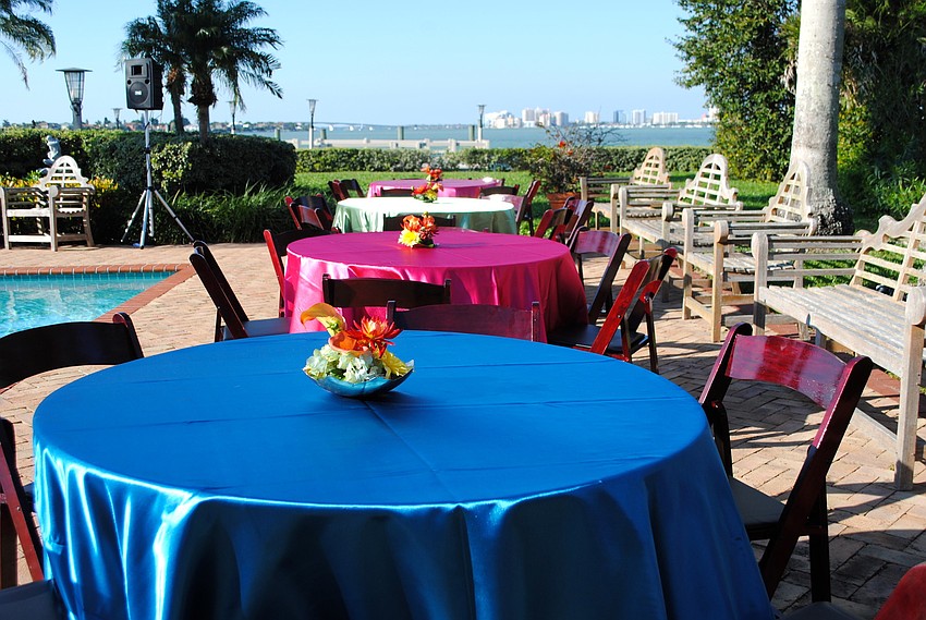 YMCA Foundation of Sarasotaâ€™s â€˜Going for the Goldâ€™ Patron Party was held on the patio of a private home on Siesta Key.