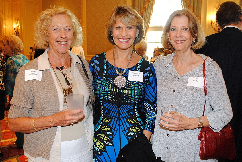 Anita Andrade, Elizabeth Barrett and Elizabeth Burton