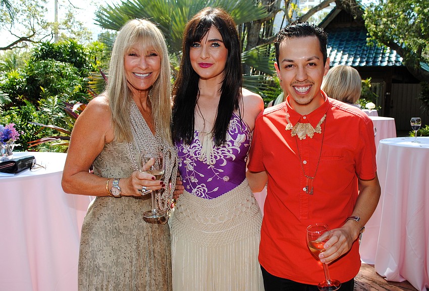 Lynn Barrie, Zara Barrie and Eduardo Anaya