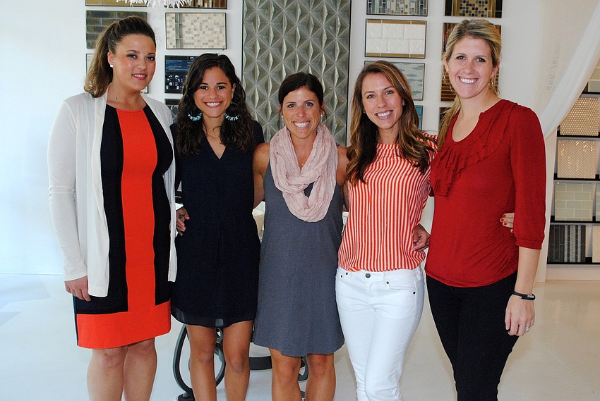 Brittany Goodman, Sherry Lobo, Anne Carter, Jennie Baumberger and Ashley Messenger