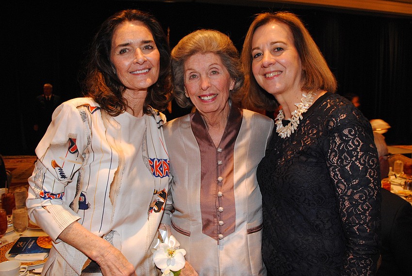 Mickey Kunk, Honoree Alice Rau and Ann Logan