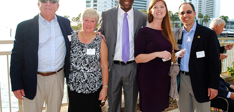 Jim and Pat Beaman, Dr. Conrad Beckles, Jessica Stinson and Brandon Staglin