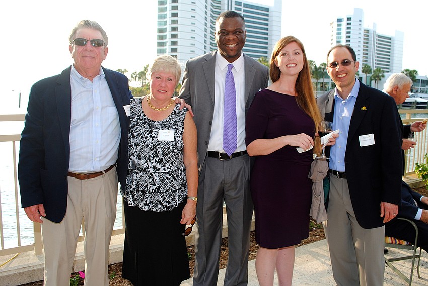 Jim and Pat Beaman, Dr. Conrad Beckles, Jessica Stinson and Brandon Staglin