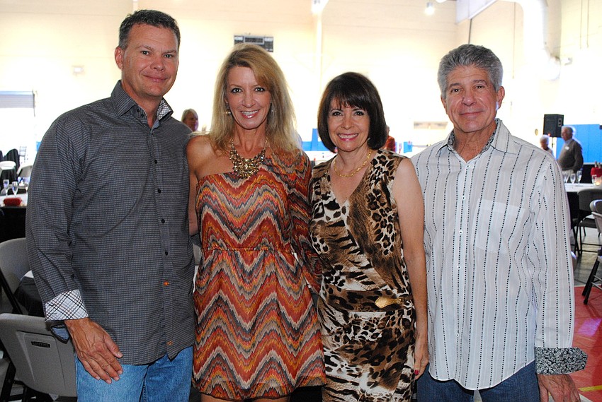 David Jarrard and Barbie Nilsen with Debbie and Tom Shapiro