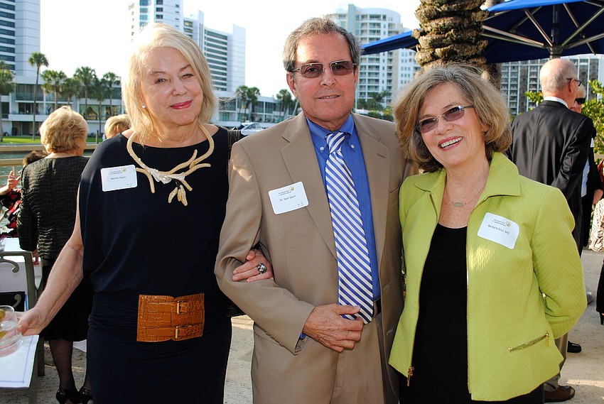 Norma and Dr. Sam Savin with Barbara Stur