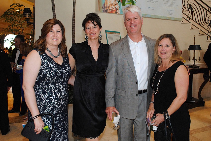 Lesley Harb and Laura Adcock with Brian and Gretchen Kennelly
