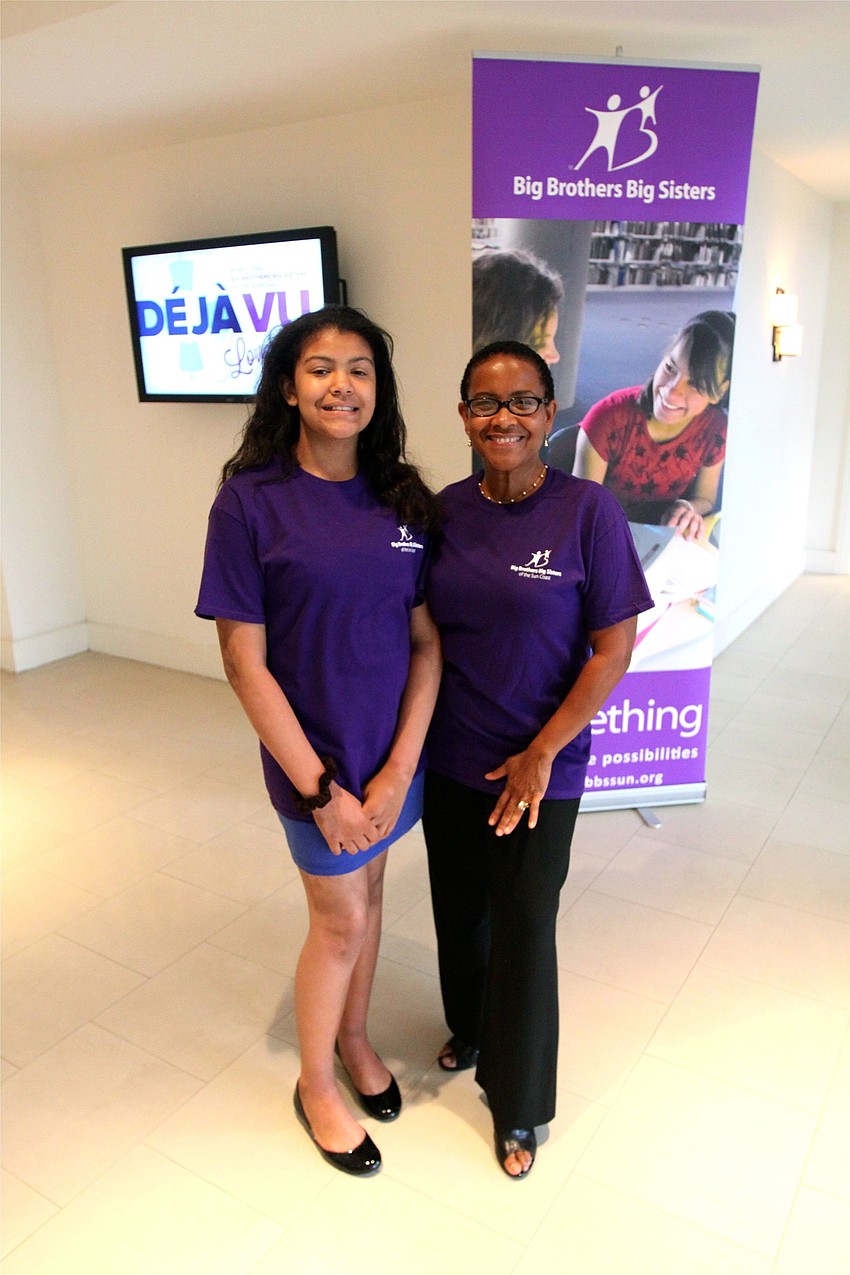 Isabella Benitez, 10, and Marybeth Spencer