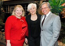 Chairwoman Debbi Benedict, keynote speaker Olympia Dukakis and Bruce Rodgers