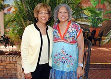 Mary Braxton-Joseph with featured guest Charlayne Hunter-Gault