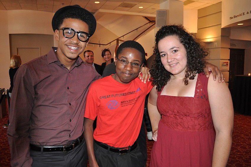 Chris Eisenberg, Eric Waiters and Anjolie Bodden were honored for being national winners in the National Digital Arts competition.