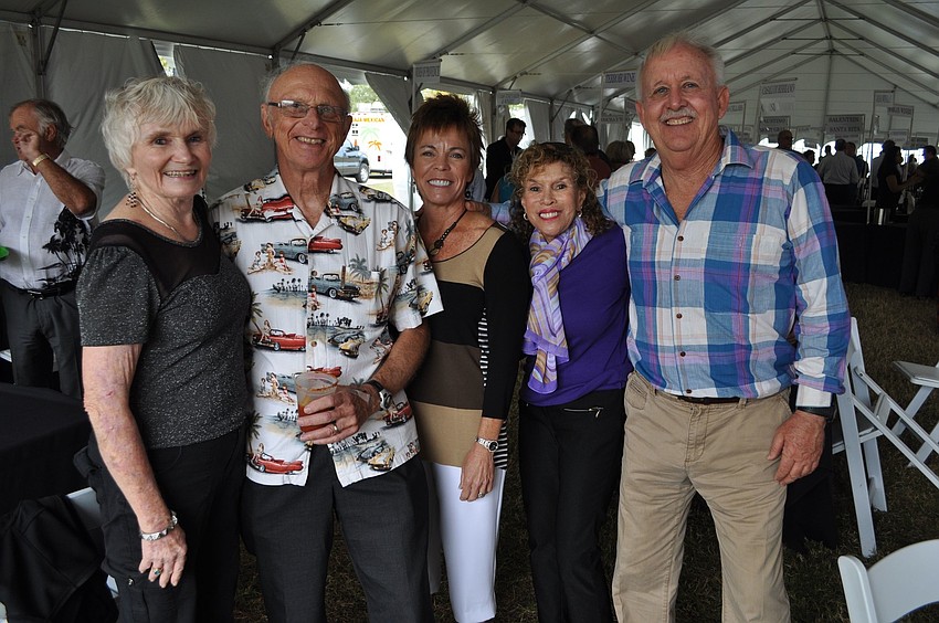 Karen and Jack Knuese, Lisa West, Doris Lovell and David Burke