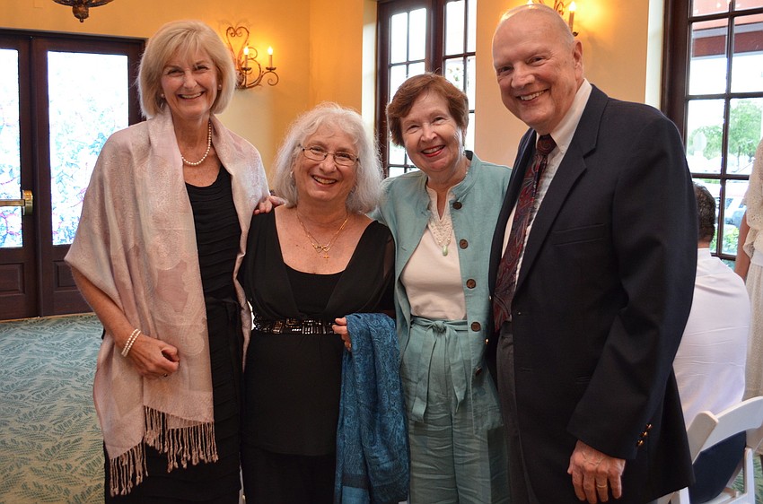 Elizabeth Kuehl and Patty Li with Rae and Dave Flanders