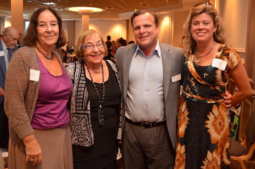 Marlene Resnick and Millie Headdy with Bill and Robyn Sadlo
