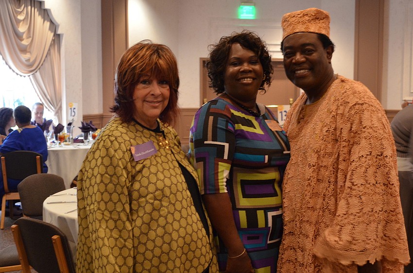 Linda DesMarais, April Glasco and Dr. Henry Porter