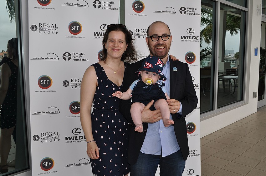 Laura Kleger and Justin Schwarz with their son Henry Kleger-Schwarz, 6 mos.