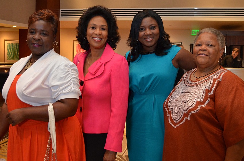 Joannie Mathis, Dr. Harriet Moore, LaShawn Frost and Gwen Mays