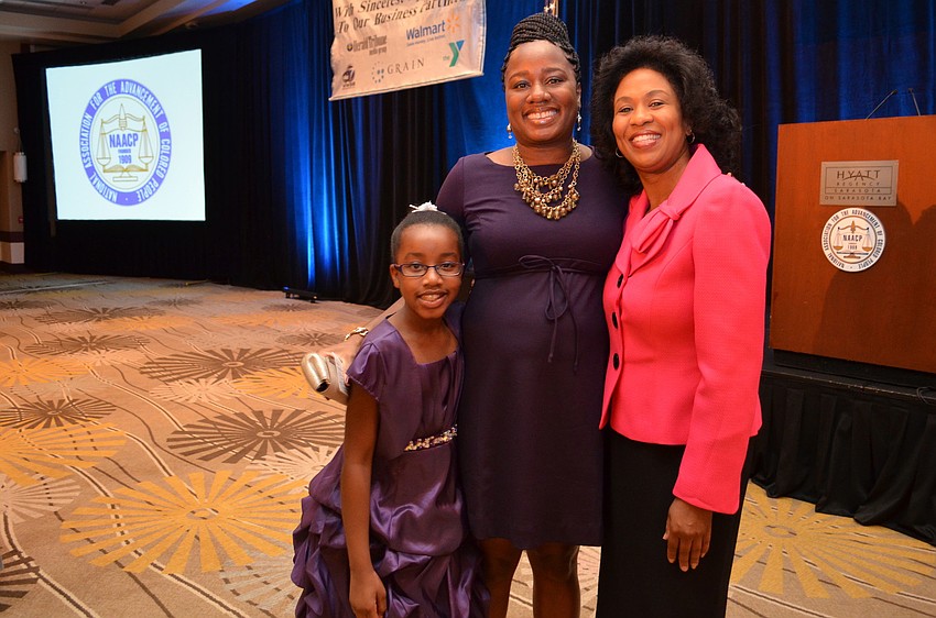 Arianna Williams, Dawn Clayton and Dr. Rachel Shelley