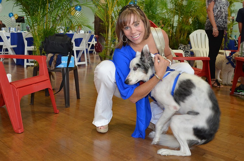 Lathrop Ford with Basil the Border Collie.