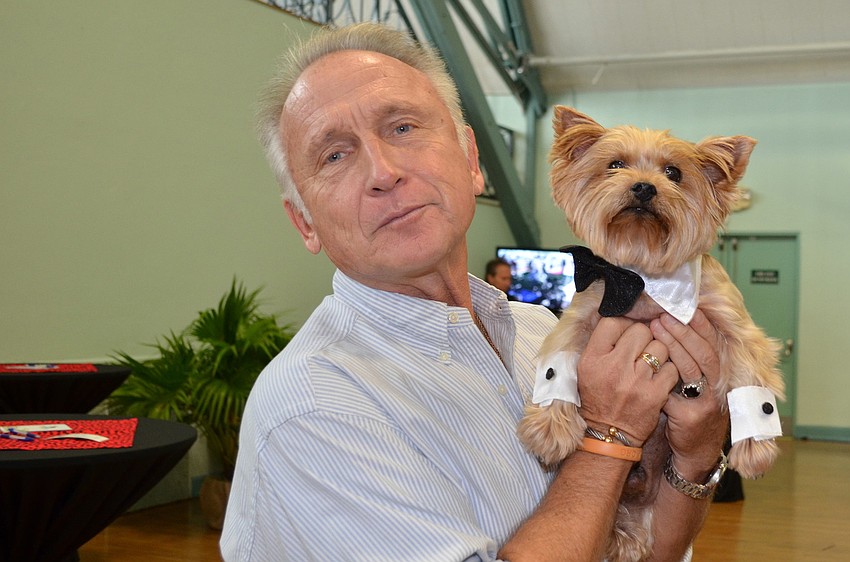 Nick Gola with Tonka the Yorkshire Terrier.
