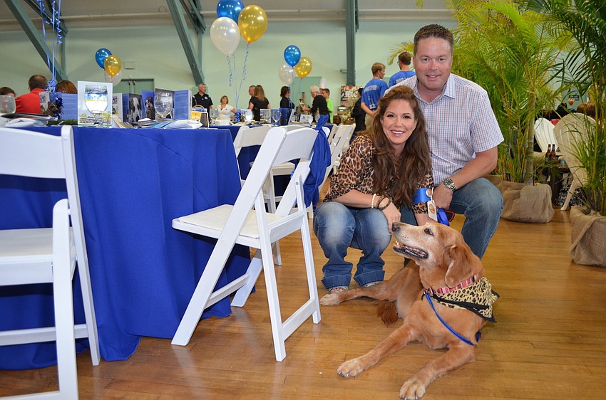 Gina and Monte Iovina with Ginger. Gina and Ginger entered the â€˜Best Look Alikeâ€™ contest.